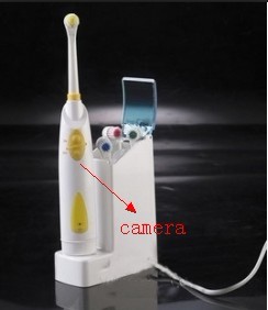 With Electric Toothbrush Features Hidden Spy Pinhole Waterproof Camera Toothbrush 720P 8GB DVR